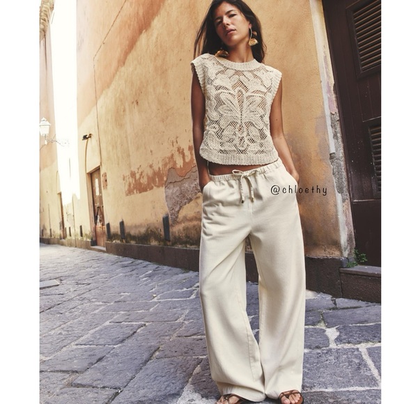 Zara CROCHET VEST TOP - Picture 9 of 13